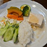 キッチン ブルー グローブ - 再びワンプレート