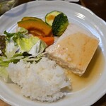 キッチン ブルー グローブ - ご飯にもソースを吸わせ