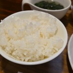 キッチン ブルー グローブ - ご飯大盛りのアップ