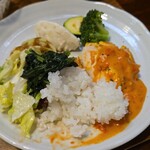 キッチン ブルー グローブ - 最後のワンプレート