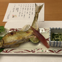 日本料理 桂 - 鮎塩焼き　蓼酢