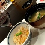 庄内ざっこ - 〆のご飯とお味噌汁
