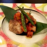 庄内ざっこ - すずきの塩焼きにラタトゥイユかな？