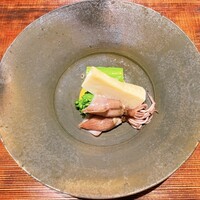 御料理 無窮 - 春野菜とホタルイカの先付