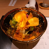 蓬左茶寮 - ２万円のポテサラお通しの後は何が出てくるか想像つかないので