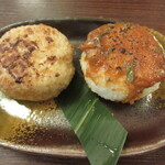 居酒屋 味山海 - 焼きおにぎり 醤油・味噌 490円　(2024.5)
