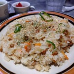 ほびーい喫茶店 - 納豆チャーハン 650円(税込)。