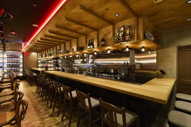 座席 : 肉とハーブ トラットリア ENTRATA （エントラータ【旧店名