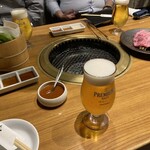 吟味焼肉 じゃんか - このビールがめちゃ美味いです