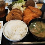 わ楽 - 肉の日プレート