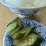 江ちゃんラーメン - 胡瓜…ボケた(･_･;