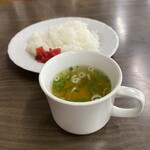 角屋食堂 - スープとライス