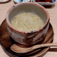 鮨 はしもと - カニとアスパラの茶碗蒸し