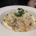 ボーノ - パンチェッタとジェノバペーストのリゾット　近景