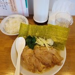 麺屋にじ丸 - 背徳ポークジンジャー1000円 麺増し170円 ライス200円