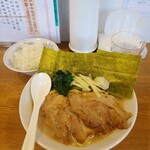 麺屋にじ丸 - 背徳ポークジンジャー1000円 麺増し170円 ライス200円