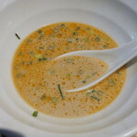 NIBOSHI MANIA - 冷やし蟹ミソソバのスープ