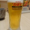 にぎりの徳兵衛 - 生ビール、ドーン！