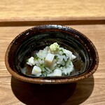 日本料理FUJI - 平貝の飯蒸し　素揚げした海苔