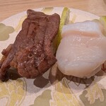 陸奥の國 廻鮮寿司 八千代 - 牛タン炙り＆宮城県女川湾産活ホタテ