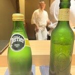 鮨処 やまと - 炭酸水とビール