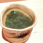 鮨処 やまと - 甘い青海苔お出汁の下に絶品あさりの茶碗蒸し