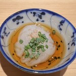 鮨処 やまと - アオリイカのイカそうめん新生姜とお出汁