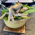 行楽庵 - 煙見えてますか？演出も素敵でした