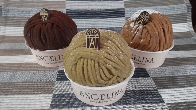 ほうじ茶モンブラン、モンブランオショコラモンブラン、塩バター ほうじ茶モンブラン、モンブランオショコラモンブラン、塩バター