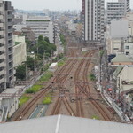 NIBOSHI MANIA - かまたえん(東急スクエア屋上)から見た多摩川線と池上線