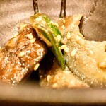 柳寿司 - 揚げ茄子の胡麻和え