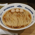 NIBOSHI MANIA - 姫さざえといりこの焦がし醤油蕎麦