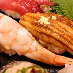 柳寿司 - 海老&穴子