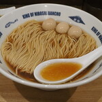 NIBOSHI MANIA - 姫さざえといりこの焦がし醤油蕎麦