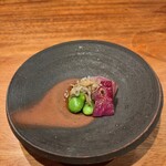 なかむら - 赤玉ねぎ、アーティチョーク、じゃこ