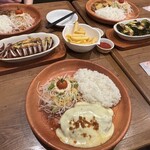 びっくりドンキー 琴似店 - レギュラーバーグディッシュ・パインバーグディッシュ・イカの箱舟・ブロッコリーの箱舟・びっくりフライドポテト