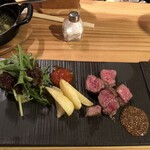Bistro TATSU - 牛ロースステーキ（一部）