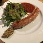 Bistro TATSU - ビッグソーセージ！鶏肉と豚肉の合挽なのであっさりとしてます。