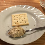 Bistro TATSU - 奈良漬とクリームチーズのカナッペ。