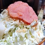 月島もんじゃ もへじ 人形町 - 明太子もちもんじゃ＋チーズのトッピング 