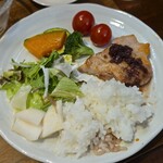 キッチン ブルー グローブ - 最後のワンプレート