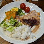 キッチン ブルー グローブ - 再びワンプレート