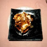 中国四川酒家 蔓山 - 杜仲高麗豚ロースとレタスのしゃぶしゃぶ紅油ソースがけ