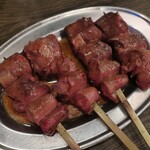 串焼き 浅五郎 - ・「レバテキ ゴマ塩だれ(各¥242)」