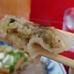 中華そば　まるせい - ギョーザ 断面