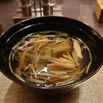 都わすれ - 茸汁も美味しかった　このあとデザート（塩キャラメルジェラート）があったのですが写真を撮るの忘れてしまいました、、