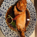 都わすれ - 御献立にのっていなかったキンキン（関東ではキンキ）の煮付けを用意して頂けました！サプライズです　前回来た時に絶賛したからだと思います　キンキは高い魚ですけど脂がのっていて美味しいですよね！！