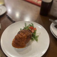 クッチーナ イタリアーナ アリア 六本木 - 牛ハラミと燻製チーズのポルペッタ