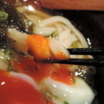 極浄うどん うだま - 2014.3昆布うどん小に温玉トッピングをひやひやで