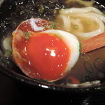 極浄うどん うだま - 2014.3昆布うどん小に温玉トッピングをひやひやで